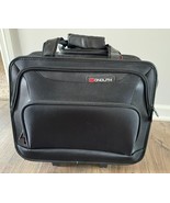 Monolith Wheeled Laptop Case Deluxe Nylon Rolling Bag Pull Up Handle 15.6 Inch
