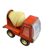 Vintage Buddy L Cement Mixer Metal Tin Hong Kong Red Toy Work Truck - £5.23 GBP