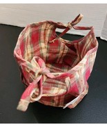 Longaberger Small Bushel Basket Orchard Park Plaid Liner Only - €12,69 EUR