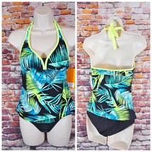 Zeroxposur XS Women&#39;s 2 Piece UPF 50+ Tankini Swimsuit Sulfur Padded Bra - £23.46 GBP