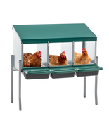  Chicken Nesting Boxes with Cleanable Pull-Out Trays Wall Mount Roll Awa... - $109.00