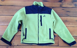 EMS Polartec Fleece Lime Green Black 100% Polyester Womens Jacket Coat X... - £23.83 GBP