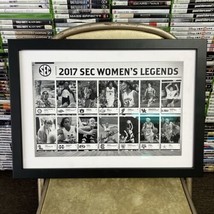 Signed Framed 2017 Sec Women’s Legends Poster - Signed By 8 - Curated Mem Coa - £119.03 GBP