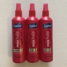 Suave Max Hold Hair Spray Long Lasting Hold 8 Pump Non Aerosol SCENTED LOT OF 3 - £25.89 GBP