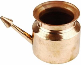 Handmade Copper Ramjhara Prayer Kalash Tamba Neti Lota Traditional Relig... - £11.99 GBP