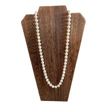 Vintage Majorica 925 B1 Sterling Silver Clasp Pearl Necklace 32&quot; Jewelry... - $186.99