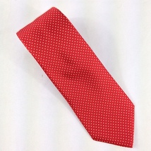 Kent &amp; Curwen,Men&#39;s, 100% Silk Tie,Red/White Polka Dot,Made in England 58&quot;x 3.5&quot; - £39.92 GBP