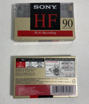 Sealed Sony Hf 90 Minute Blank Audio Cassette Tapes Normal Bias Lot Of 2 - £7.62 GBP