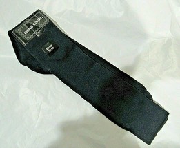 New Vintage PIERRE CARDIN Solid Navy Blue Nylon Men&#39;s Dress Socks Size 13-17 - £16.41 GBP
