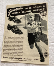 Vintage Print Ads Original Buster Brown Shoes Boy Run Good Housekeeping St Louis - £15.55 GBP