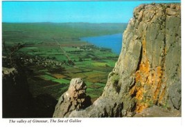 Israel Postcard Valley Plain Of Ginossar From Mount Arbel Sea Of Galilee - $2.10