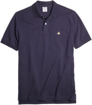 Brooks Brothers Mens Navy Blue Slim Fit Pique Polo Shirt, XL X-Large  84... - $37.13
