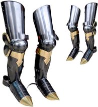 Medieval Gothic Full Leg Guard Wearable Knight Armor Halloween Costume S... - $229.00