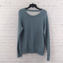 Max &amp; Mia Sweater Womens Large Blue Long Sleeve Crew Neck Pullover Sweatshirt - £17.29 GBP