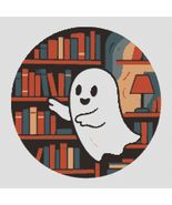 Ghost in the library - Cross Stitch Pattern PDF - Instant Download - $7.05 CAD