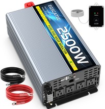 EGSCATEE Pure Sine Wave Power Inverter – 2500W 12V DC to AC 110V Converter – for - £236.39 GBP