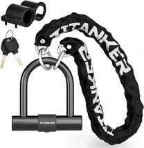 Titanker Motorcycle Chain Lock, Heavy Duty Bike Chain Lock, 6Mm Chain,12... - €29,74 EUR