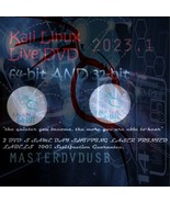 Kali Linux Live 2023.1 64-bit and 32-bit Live HQ DVD Same Day Shipping USA - £7.72 GBP