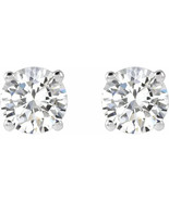 14K White Gold 1 CTW Lab-Grown Diamond Stud Earrings - $1,950.18
