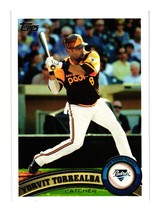 Yorvit Torrealba 64 San Diego Padres Catcher 2011 Topps Baseball Card Collector - £2.35 GBP