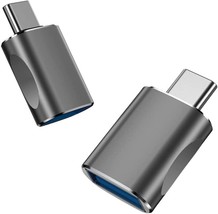USB C to USB Adapter [2 Pack], USB 3.0 Female to USB C Male Adapter - £7.64 GBP