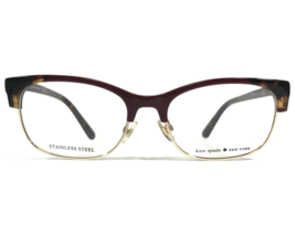 Kate Spade Eyeglasses Frames ADALI LHF Red Brown Tortoise Gold 51-17-140 - £44.67 GBP