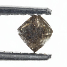 Octahedron Natural Loose light brown 0.37 carat 3.43X3.23X3.12MM Rough Diamond - $26.18