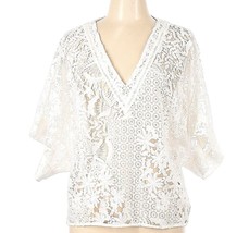 NEW White House Black Market Women’s Lace Kimono Top Blouse Size Large E... - $59.39