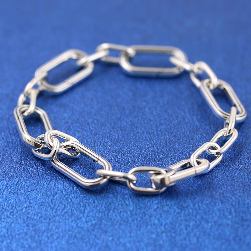 925 Sterling Silver ME Five Openable Link Chain Bracelet  593363C00