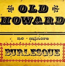 Burlesque Old Howard Athenaeum Large Wood Ticket Wall Sign Vintage Handm... - $79.99