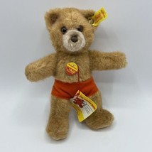 Vintage Steiff Original 8&quot; Teddy Bear 0218/16 Western Germany w/ Button &amp; Tags - £29.88 GBP