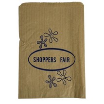 Vintage Shoppers Fair Discount Department Store Paper Bag Mid Century Shopping - £7.56 GBP