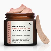 CONCOCTED ReNew Youth French Rose Clay Detox &amp; Anti-Pigmentation Face Mask 100GM - £21.65 GBP
