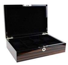 Decorebay High Gloss Lacquered Piano Finish 8-Slot Watch Organizer - Maple King - £77.43 GBP