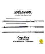 Goias Combo - Set of 3 - Brazilian Skewers for BBQ 28&quot; -  Aluminum Handle - $63.00