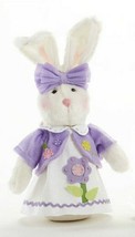  Plush Bunny Rabbit Standing Doll Tabletop Penny Easter Spring  Delton  New - £14.35 GBP