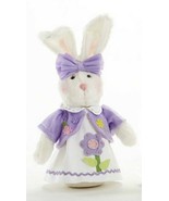  Plush Bunny Rabbit Standing Doll Tabletop Penny Easter Spring  Delton  New - £14.33 GBP