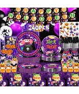 Halloween Party Supplies Paper Plates Napkins Tablecloth &amp; more... Serve... - £28.65 GBP