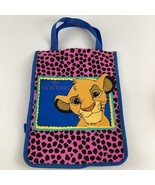 Disney The Lion King Tote Bag Kids Carry Along Pouch Simba Vintage 90s - $432.53 MXN