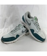NIKE AIR MAX 1 ULTRA ESSENTIAL Women&#39;s Size 9.5 Silver/Turquoise 704993-006 - $58.05 CAD
