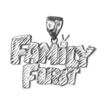 Sterling Silver Family First Hip-Hop Dc Pendant - £30.88 GBP