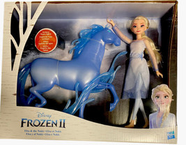Disney FROZEN 2 -New  Frozen Elsa Fashion Doll&amp; Nokk Figure - £17.67 GBP