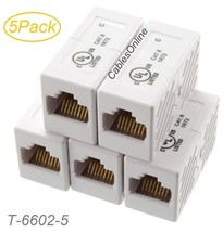 5-Pack Cat6 Rj45 Gigabit Network Female To Female Mini Inline Couplers, ... - $25.99