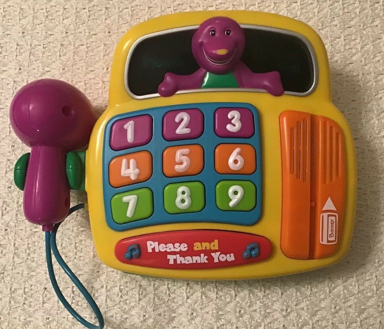 Primary image for Barney the Dinosaur PLEASE AND THANK YOU Cash Register - Mattel, 87939