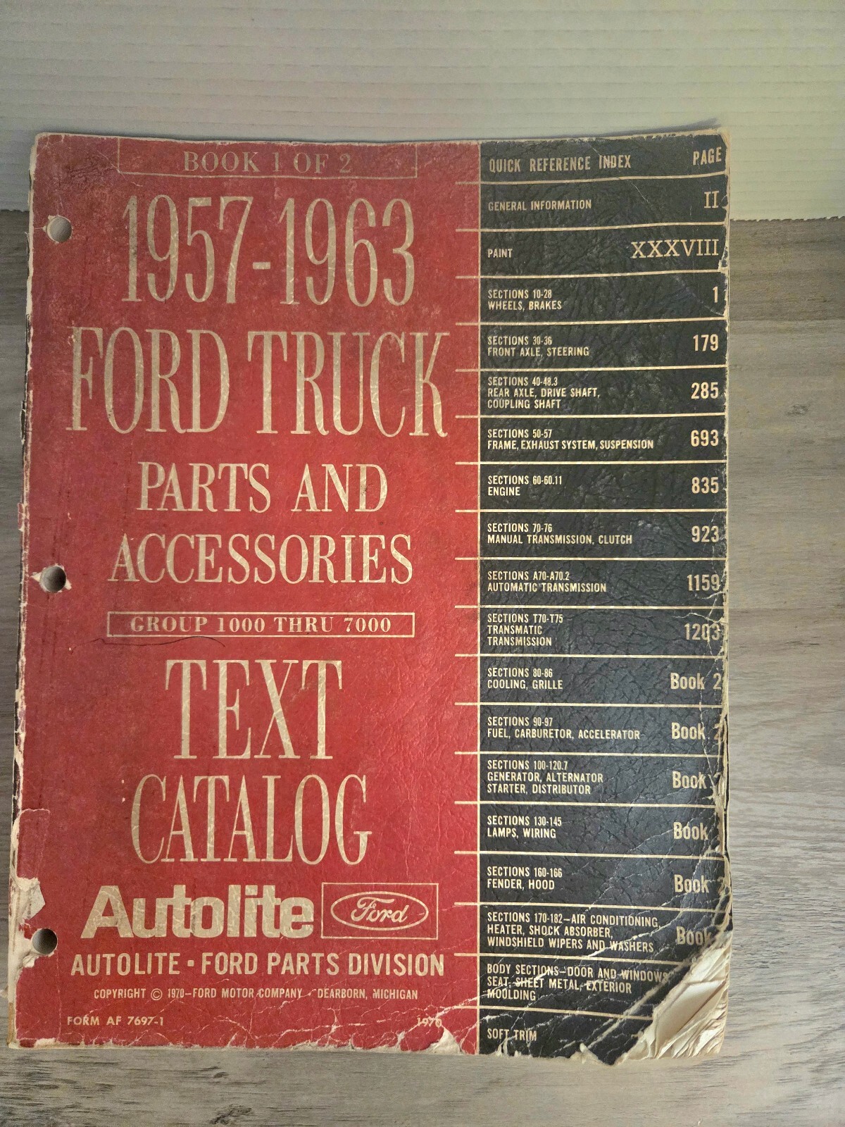 1957-1963 Ford Truck Parts and Accessories Text Catalog Book 1 and Book 2 Item image 2