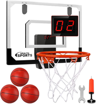 Indoor Basketball Hoop for Room with Electronic Scoreboard - 17&quot; X 12.5&quot; Mini ov - $46.54