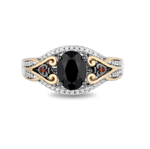 Enchanted Disney Villains Queen Oval Engagement Ring 2CT Diamond Wedding Ring - £98.35 GBP