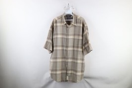 Vintage 90s Nautica Mens XL Faded Baggy Fit Short Sleeve Collared Button Shirt - $44.50