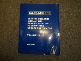 2002 Subaru Service Bulletin Repair Workshop Manual Factory Water Damage 02-
... - $27.08