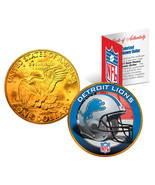 DETROIT LIONS NFL 24K Gold Plated IKE Dollar US Coin *OFFICIALLY LICENSED* - $12.16